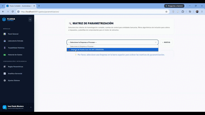 Demostración de Configuración de Comprobantes en Fluxia Contable